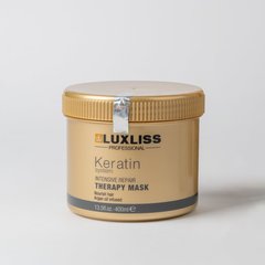 Восстанавливающая маска с кератином Luxliss Intensive Keratin Therapy Mask, 400 мл