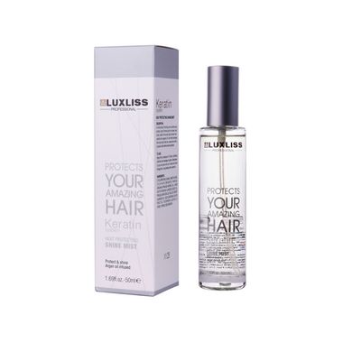 Кератиновий спрей – блиск для волосся Luxliss Keratin Shine Mist, 50 мл