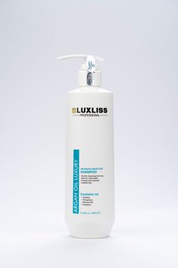 Зволожуючий аргановий догляд  Intense Moisture Care Luxliss шампунь 500 мл + кондиціонер 500 мл + маска 400 мл + сироватка з марулою 55 мл