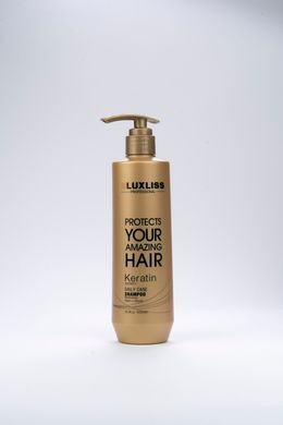 Кератиновий догляд для всіх типів волосся Luxliss Keratin Care, шампунь 500 мл + кондиціонер 500 мл  + маска 400 мл