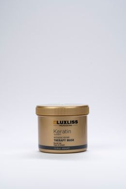 Кератиновий догляд для всіх типів волосся Luxliss Keratin Care, шампунь 500 мл + кондиціонер 500 мл + маска 400 мл + сироватка 50 мл  + спрей 50 мл