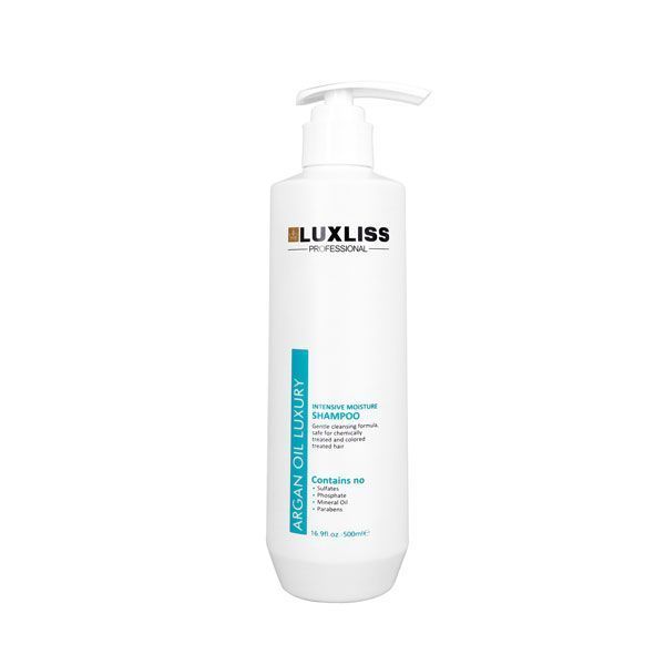 Увлажняющий шампунь с аргановым маслом Intense Moisture Shampoo Luxliss, 500 мл