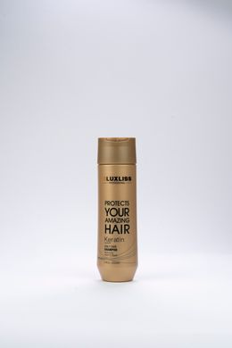 Кератиновый уход для всех типов волосс Luxliss Keratin Care, шампунь 250 мл + кондиционер 200 мл + сыроватка 50 мл + помадка 145 мл