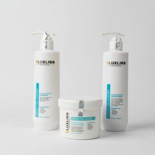 Зволожуючий аргановий догляд  Intense Moisture Care Luxliss шампунь 500 мл + кондиціонер 500 мл + маска 400 мл