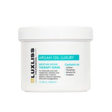 Зволожуюча маска з аргановою олією Luxliss Moisture Repair Therapy Mask, 400 мл
