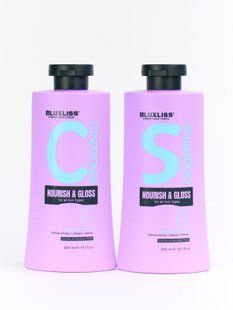 Набор ухода для питания и блеска  Luxliss Nourish&Gloss шампунь 300 мл + кондиционер 300 мл