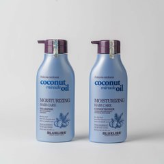 Серія для зволоження волосся з кокосовою олією Luxliss Moisturizing Hair Care шампунь 500 мл + кондиціонер 500 мл