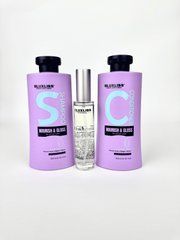 Набір догляду для живлення та блиску Luxliss Nourish&Gloss шампунь та кондиціонер, спрей-блиск з кератином