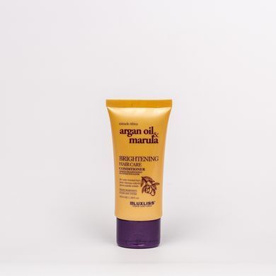 Кондиционер для блеска на основе масел аргании и марулы Luxliss Brightening Hair Care Conditioner, 40 мл